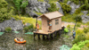 Rybársky domček s mólom