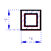 tvorcov dut * 6,3x6,3mm*2ks